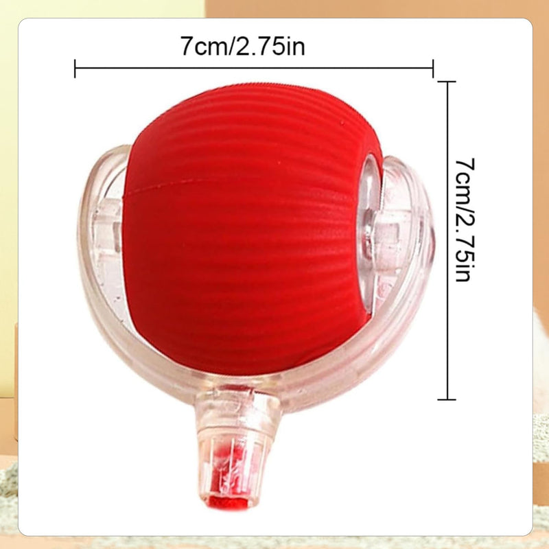Interactive Rolling Dog Ball,Electric Dog Ball Toy,2024 New Interactive Rolling Ball Dog Toy,Viral Rolling Ball for Dog/Cat,360° Smart Automatic Rolling Ball Toy Rechargeable（Red+Red） Red+Red - BeesActive Australia
