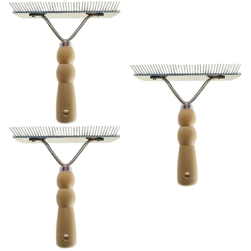 balacoo 3 Pcs Horse Nail Rake Comb - Pet Horse Hair Comb, Horse Brush Steel Comb for Hair, Pet Mane Pulling Tool, Pet Horse Hair Brush, Mane Brush Dog Deshedding Brush - BeesActive Australia