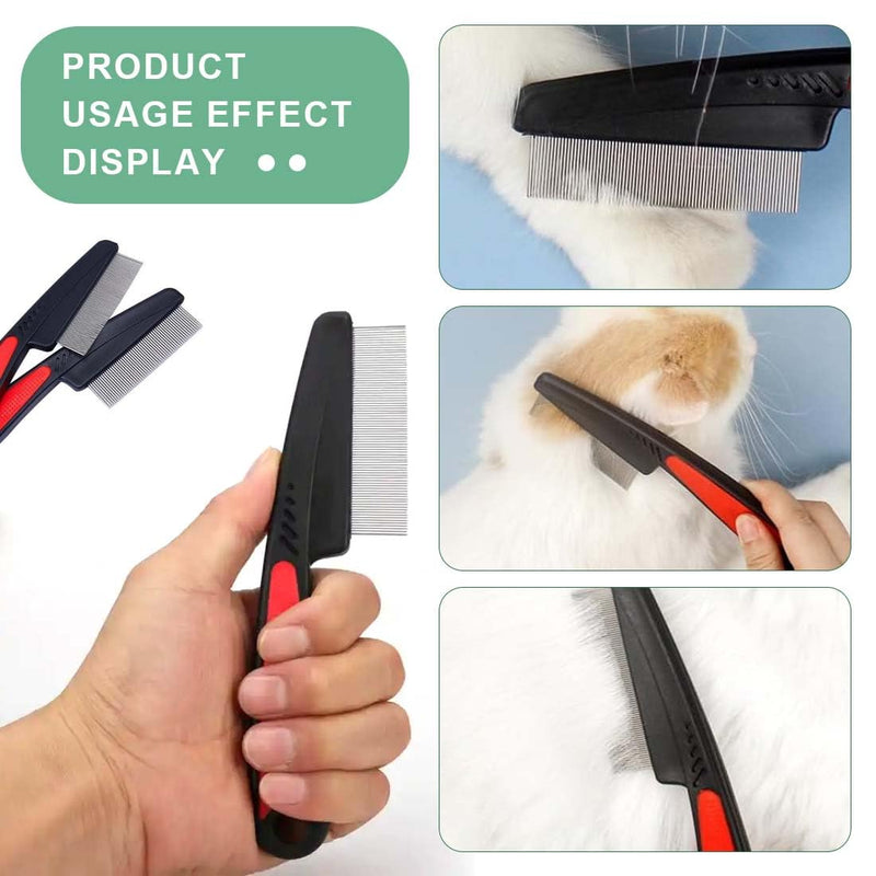 KGDUYC 2pcs Flea Comb for Dogs Cat Flea Comb to remove fleas, insects and dirt from your pets, flea comb for cats and dogs - BeesActive Australia