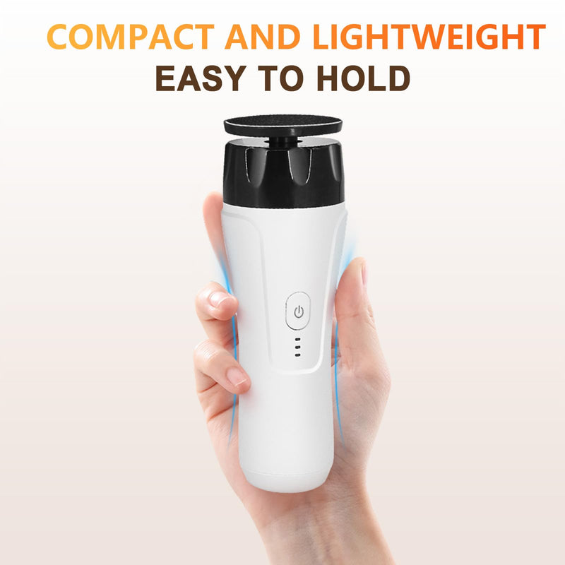 Rechargeable Electric Foot Callus Remover with 2-Sizes Grinding Heads, Super Fast Electric Foot Sander File Pedicure Tools for Feet Dead Skin Calluses, FCR-5 - BeesActive Australia