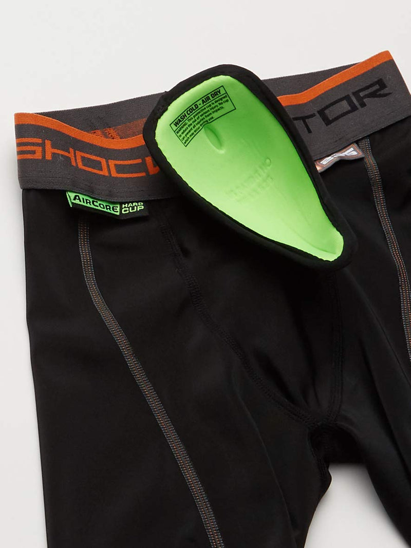 Shock Doctor Boys 235 Compression Short Hard Cup Black Large - BeesActive Australia