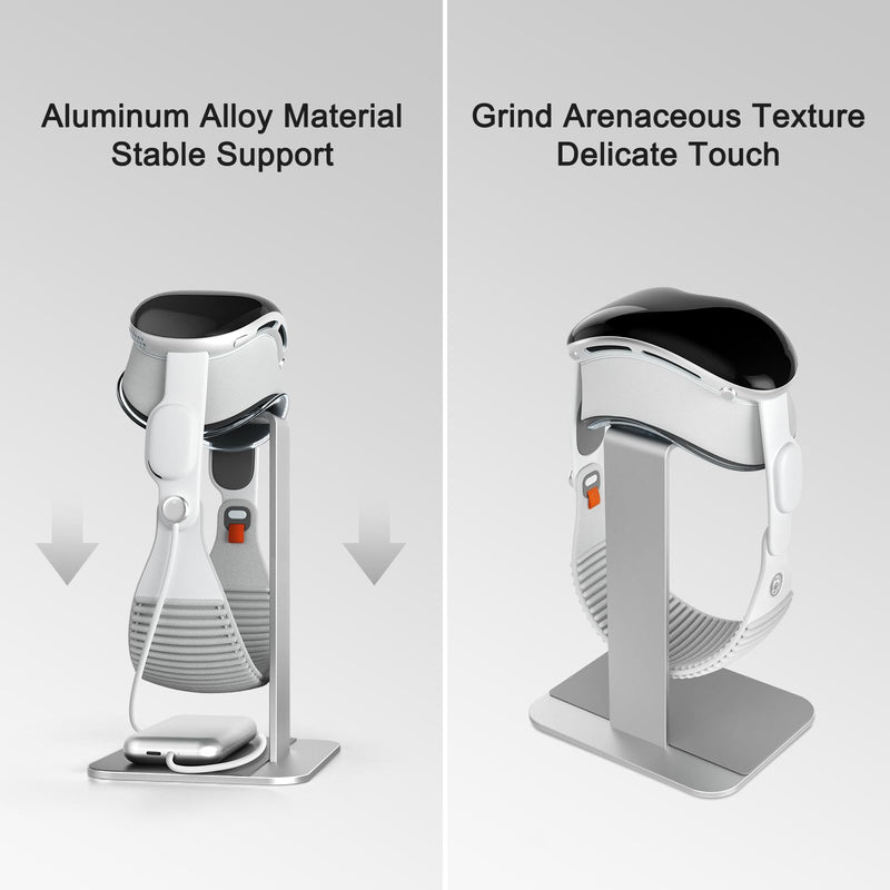 UPERGO Dock Stand for Apple Vision Pro, VR Headset Display Stand with Battery Holder - BeesActive Australia