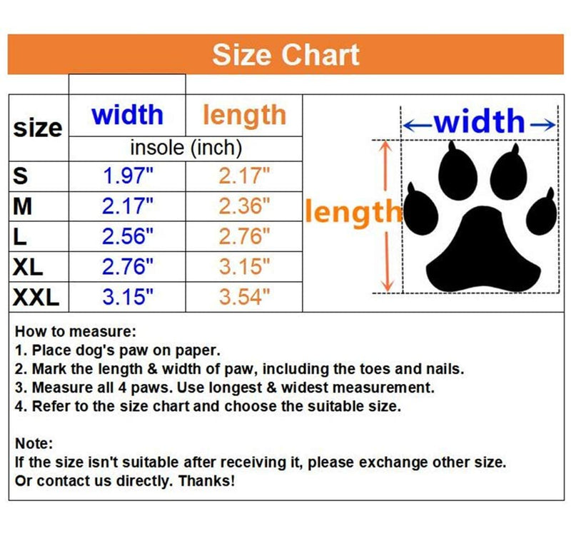 Winter Snow Dog Boots Neoprene Nonslip Rubber Sole Dog Shoes for Medium Large Dogs Black (Warm Lining) M ( 2.17" width ) - BeesActive Australia