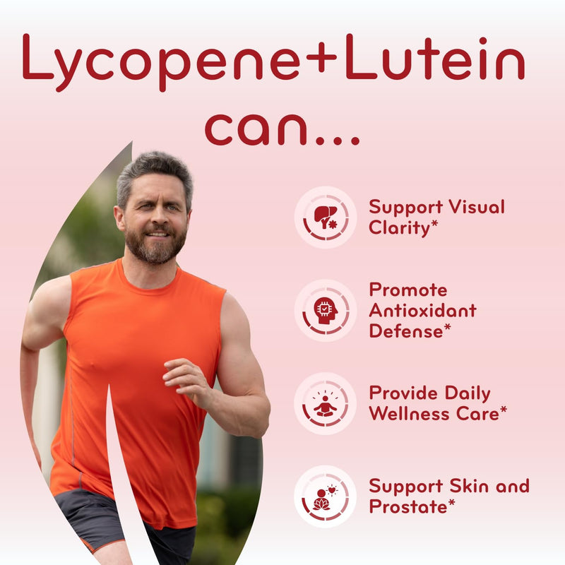 Lutein & Lycopene Carotenoids Supplement - High Absorption Lutein and Lycopene Supplements for Men & Women for Antioxidant Skin and Eye Health Support - Formulated in American cGMP Lab (200 Capsules) Lutein & Lycopene