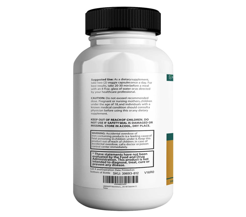 NeuroVife Gold Max Nootropic Formula, Cognitive Focus and Clarity Complex, 60 Capsules 1
