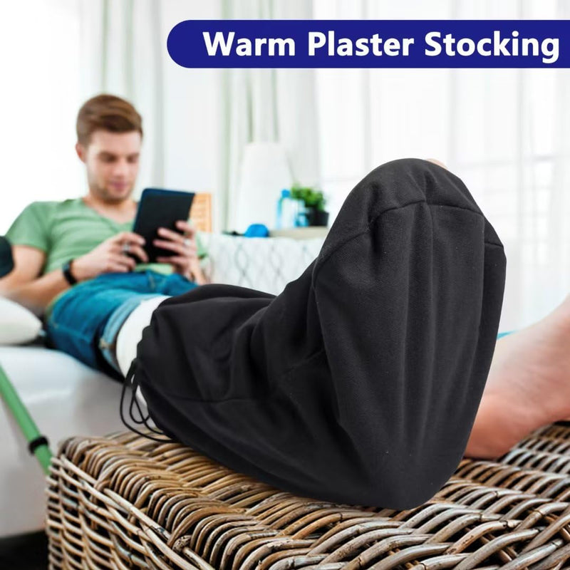 21" x 12.5" Leg Cast Cover- Below the Knee Leg Cast Sock Cover- Warm Foot Cast Sleeve- Plaster Stocking Protective 1 Pc - BeesActive Australia