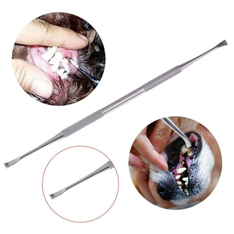 Elionless Pet Tooth Scaler Cleaning Set, 3 Pieces Stainless Steel Tartar Remover Plaque Remover for Dogs Cats - BeesActive Australia