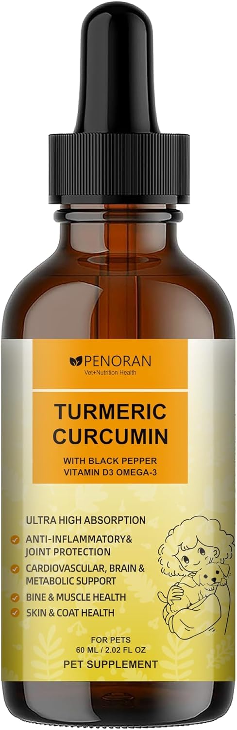 Turmeric Joint care for dogs and senior dogs, Anti-inflammatory, Arthritis Relief, Hip and Joint Pain Relief, Mobility, Flexibility Support, better absorption with 4 in 1 natural formula
