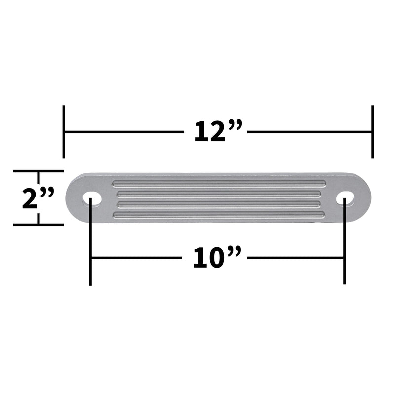 T-H Marine Heavy-Duty 6061 Aluminum Transom Support Plate - High-Performance Boat Engine Support, Durable Load Distribution for Marine Use, Standard Lower Bolt Hole Support