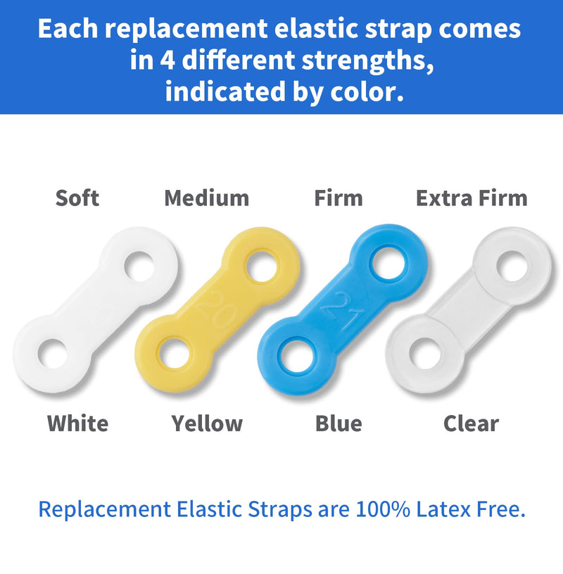 20PCS Replacement Elastic Straps for Meyson EMA Application (Blue, 14 mm) 14mm Blue - BeesActive Australia