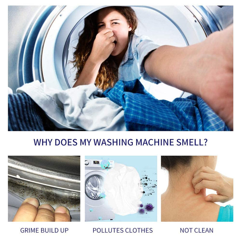 NATRUTH Washing Machine Cleaner Descaler 30 Pack Deep Cleaning Washer cleaner Tablets For HE Front Loader & Top Load Washer - BeesActive Australia