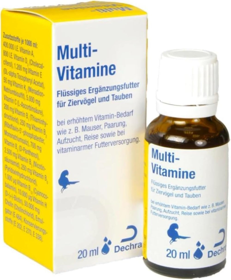 Dechra Multi-Vitamins | 20ml | Supplementary feed for small rodents, dwarf rabbits and hedgehogs | Can cover vitamin requirements during rearing and stress | Easy to dose - BeesActive Australia