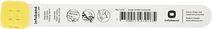 Infoband Child Safety ID Wristband-- Blue Big Fish -  Australia