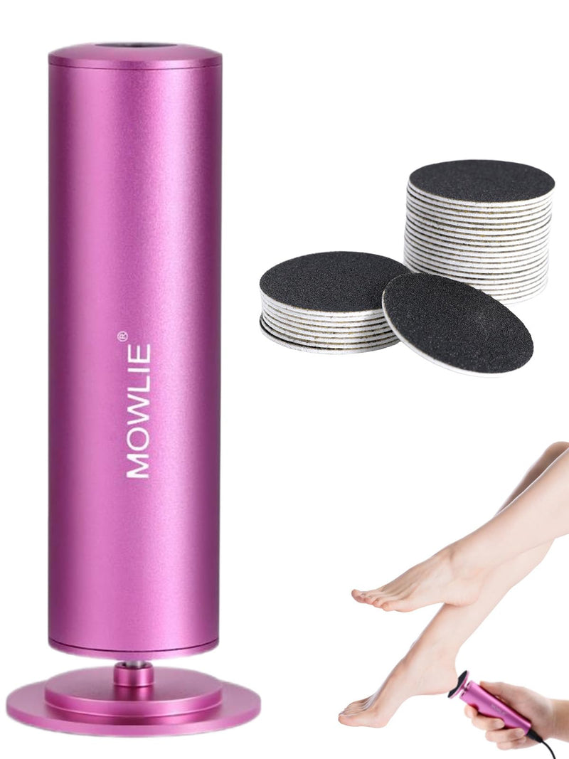 Electric Foot Callus Remover for Feet - Heavy Duty Pedicure Tool w/ 60 Grinding Discs Dead Skin Remover (Pink) Pink White - BeesActive Australia