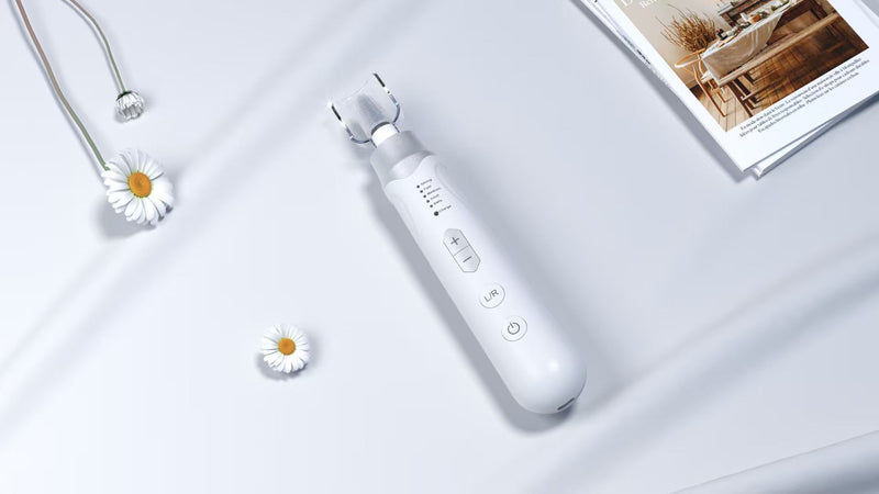 Electric Nail File Drill 2000 mAh Cordless Rechargeable Nail Filer LED Lamp Golden