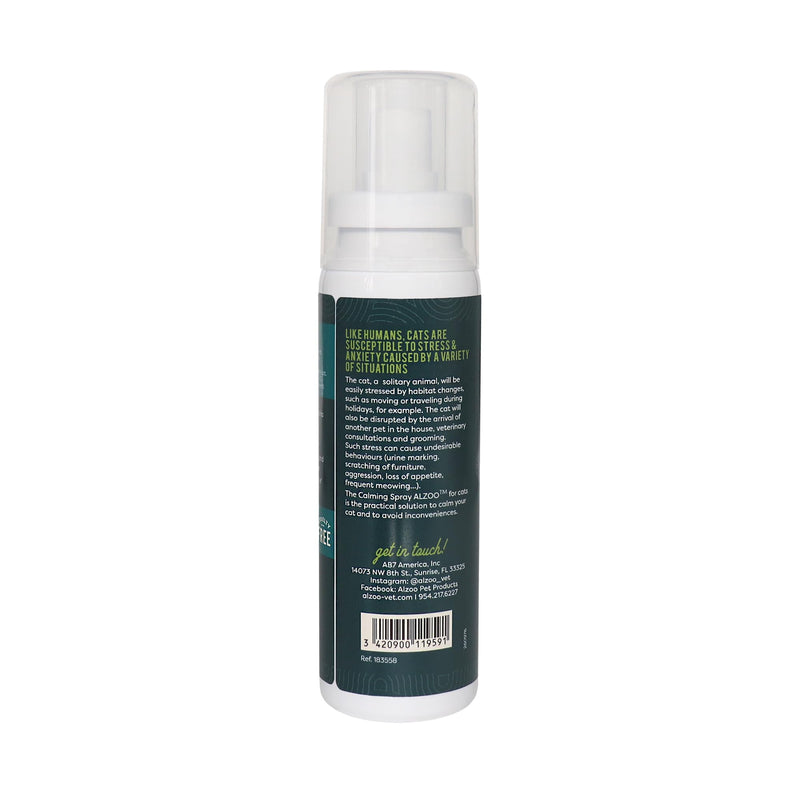 ALZOO Cat Calming Spray - Plant Based Plant Based Stress & Anxiety Relief, with Nepeta Cataria, No Synthetic Pheromones, Stress and Anxiety Relief During Travel, Vet, Fireworks, Separation
