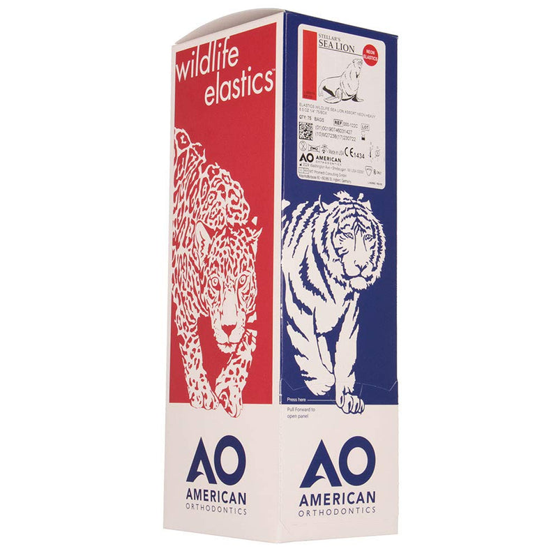 American Orthodontics Sea Lion Elastics, 1/4 in, 6.5 oz, Latex, Neon Heavy, 6.5 Oz 7500