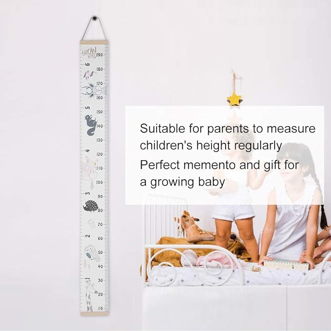 Height gauge, sticker, 6.6 ft (2 m), children's height gauge, wall mounted, children's growth record, wall mounted, height measuring instrument, Scandinavian interior, New Year, Christmas gift -  Australia