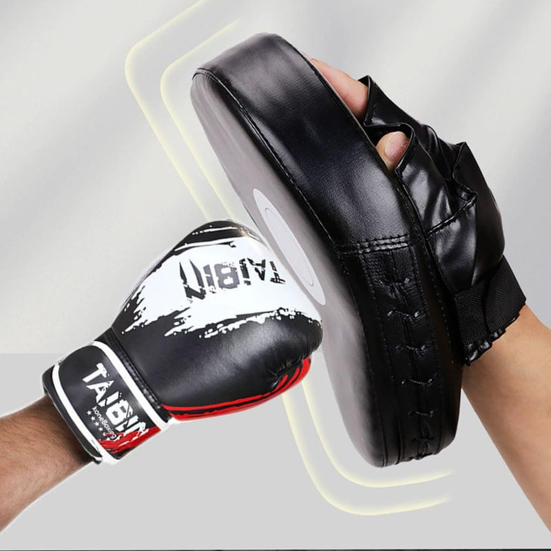 2-in-1 Boxing Gloves and Punching Mitts Set for Kids Youth,6 oz Kids Boxing Gloves and Boxing Pads,Boxing Training Equipment for Punching Bag,Kickboxing,Gift for Boys and Girls Blue