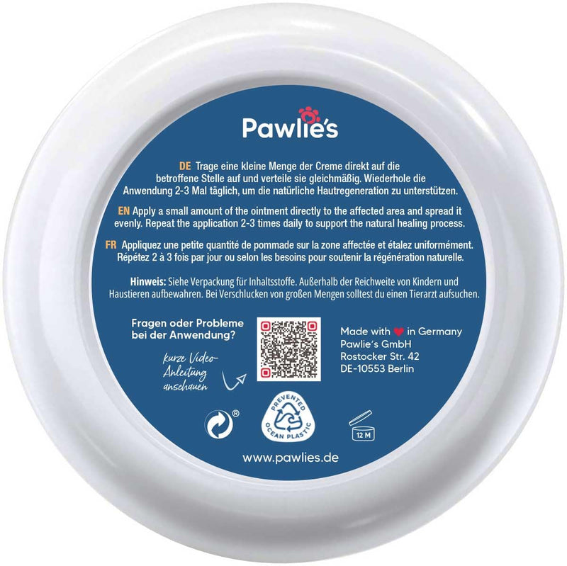 Pawlie's Wound Ointment for Dogs & Cats (50ml) - Ointment for dogs with natural ingredients - Wound ointment for cats - Anal gland ointment for dogs - Silver spray alternative - BeesActive Australia