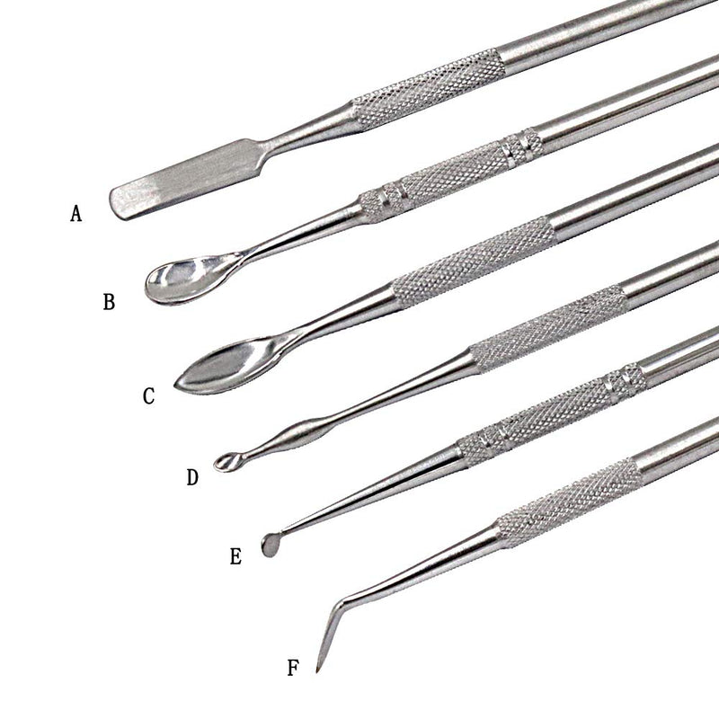 Wax Carvers Set Double Ended Dental Wax Modeling Sculpting Tools Dental Picks Polymer Pottery Clay Carving Tool Stainless Steel 12 Pieces