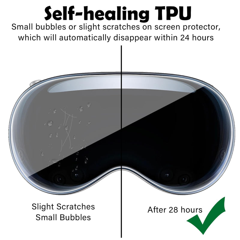 for Apple Vision Pro Screen Protector, TPU Hydrogel Screen Protective,3D Flexible Curved Full Coverage Edge Protection,HD Clear Bubble Free Screen Protective for Apple Vision Pro - BeesActive Australia