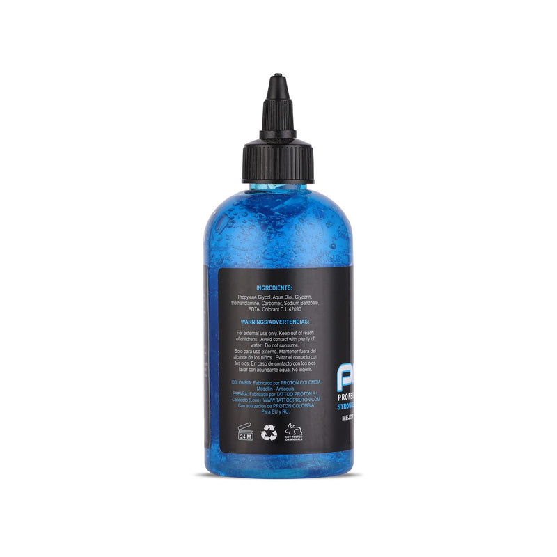 Dynamic Color Co- Proton Tattoo Stencil Primer Gel, Long Lasting, Smudge Proof, Blue, 8oz Bottle 8 Fl Oz (Pack of 1)