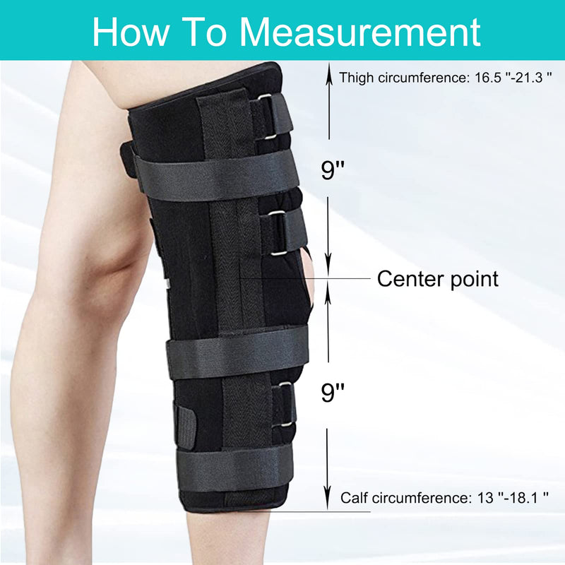 Unisex Knee and leg immobilization Stabilizer for Post Surgery Recovery,Knee Fractures,Instability, ACL,MCL,Meniscus Tear,Arthritis,Displacement Recovery,18.1" Length Universal Medium/Large (Pack of 1)