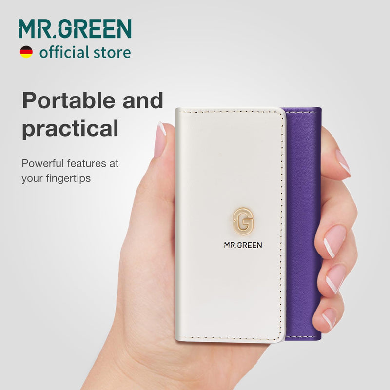 MR.GREEN Colorful Manicure Set Practical Pedicure Kits Nail Clippers Personal Care Tools Facial Hair Scissors with Fashion Case (Mr-6684 Purple) Mr-6684 Purple - BeesActive Australia