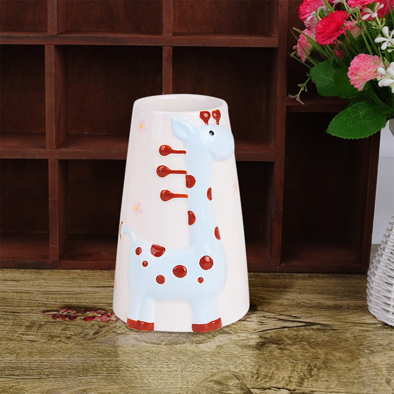 Hamster Water Bottle Small Animal Standing Water Dispenser Ceramic Base Cage Hanging Water Feeding Bottles Auto Dispenser for Hamster Guinea Pig Squirrel Rabbit Hedgehog (Blue) Blue - BeesActive Australia