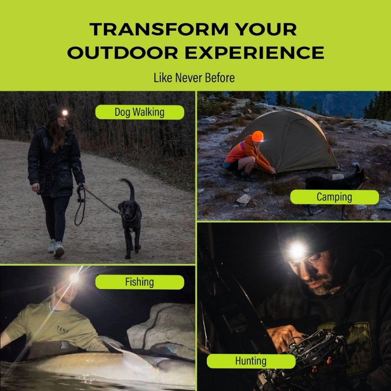 Panther Vision POWERCAP LED Hat Light 150 Lumens Rechargeable Fleece Beanie with Bright Built-in Headlamp Waterproof LED Warm One Size Cap Real Tree Edge 3.0