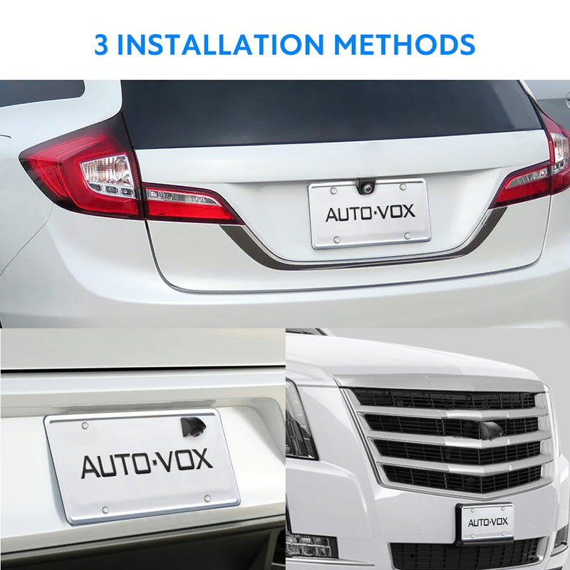 AUTO-VOX CAM7 Pro Backup Camera, IP69K Waterproof and Fisheye Correction 1080P HD Clear Rear/Front View Reverse Camera, 180°Super Wide Angle Back up Camera for Cars,Truck,Camper,Van - BeesActive Australia
