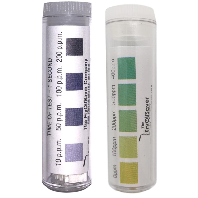Restaurant Sanitizer Test Kit Combo, 2 x Vial of 100 Strips Each QR5 Quat Sanitizer 0-400PPM & Chlorine Test Strips 0-200PPM Testing Kit for Food Service, Bar & Restaurants Supplies by FryOilSaver Co. 200 - BeesActive Australia