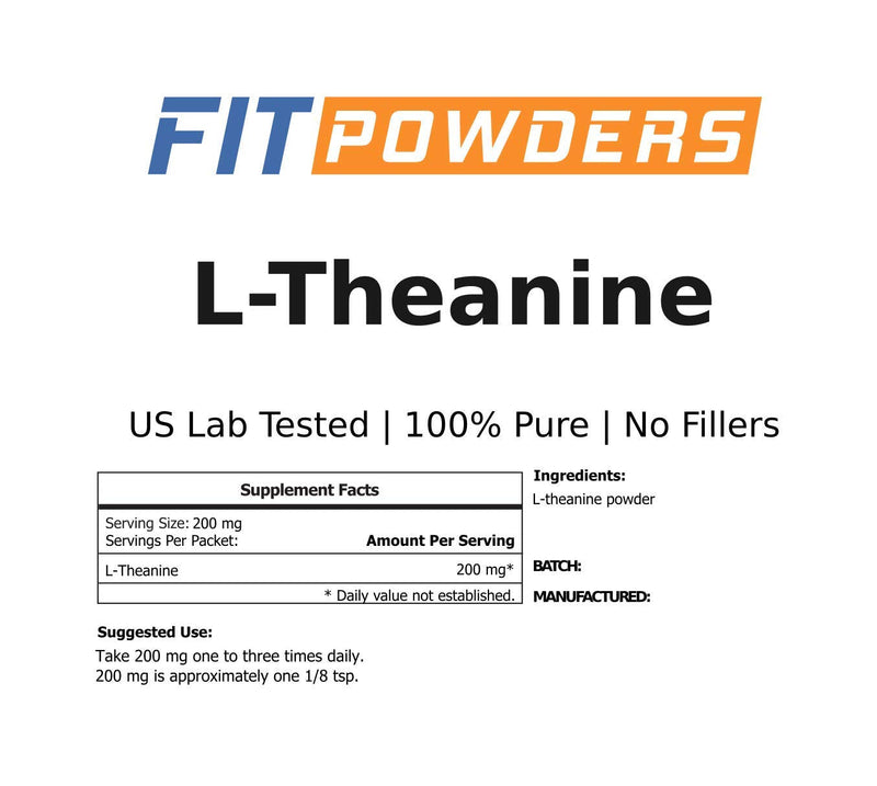 L-Theanine Powder 25g – L Theanine Supplement, Scoop Included, Pure, Non-GMO, Vegan, Gluten-Free 0.88 Ounce (Pack of 1)