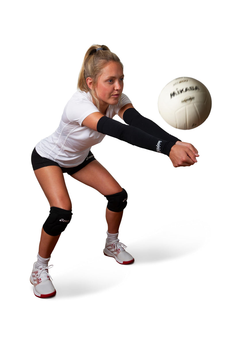 Tandem Sport Arm Sleeves Pairs - Comfortable, Seamless Compression Arm Sleeves - Protects & Supports Muscles Small-Medium Black - BeesActive Australia