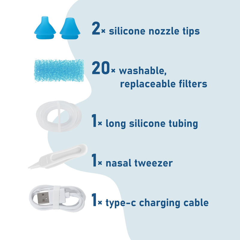 Replacement Parts for 'NosePro', SnotMax and Snotvac Nasal Aspirator - BeesActive Australia