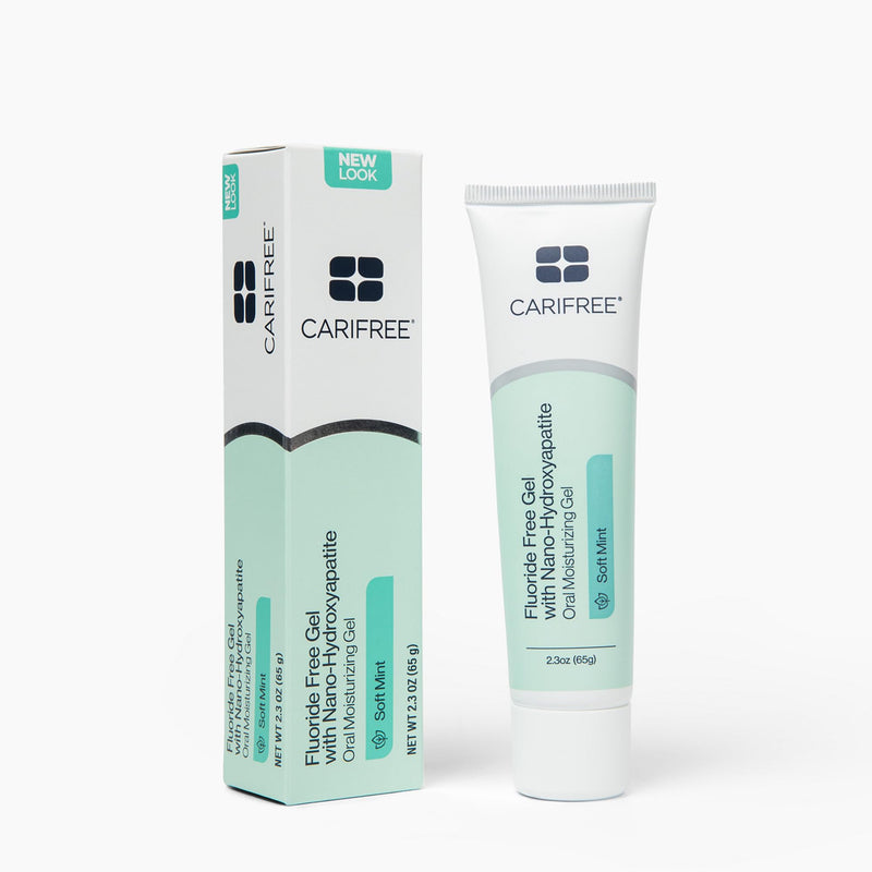 CariFree Fluoride Free Gel, Mint Flavored, Nano Hydroxyapatite Toothpaste, Neutralizes pH, Freshens Breath & Moistens Mouth, Dentist Recommended for Oral Care, (2.3 Ounce (Pack of 2), Soft Mint 2.3 Ounce (Pack of 2) - BeesActive Australia