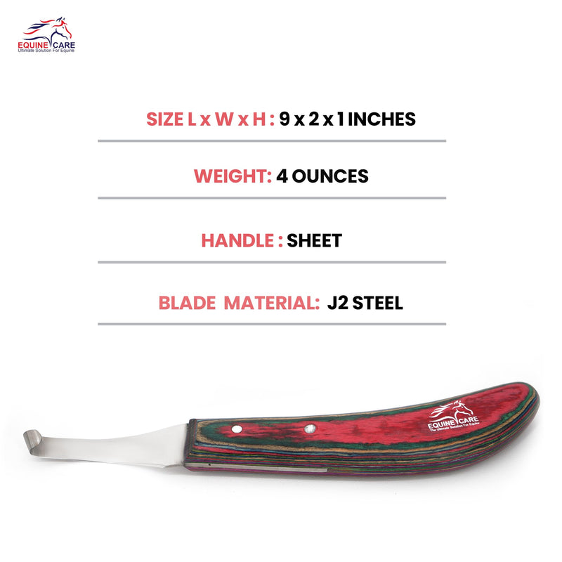 Right-Handed Hoof Knife: Razor-Sharp J2 Steel Blade, Comfort Grip - Ultimate Precision Trim & Grooming Farrier Tool for Superior Horse Hoof Care. - BeesActive Australia