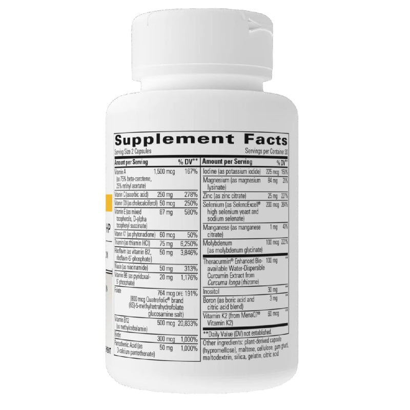 Integrative Therapeutics Clinical Nutrients HP - Daily Multivitamin for Vital Nutrients - Antioxidant Support for Men & Women* - No Added Iron - Dairy-Free - 120 Count (60 Servings) 120 Count (Pack of 1)