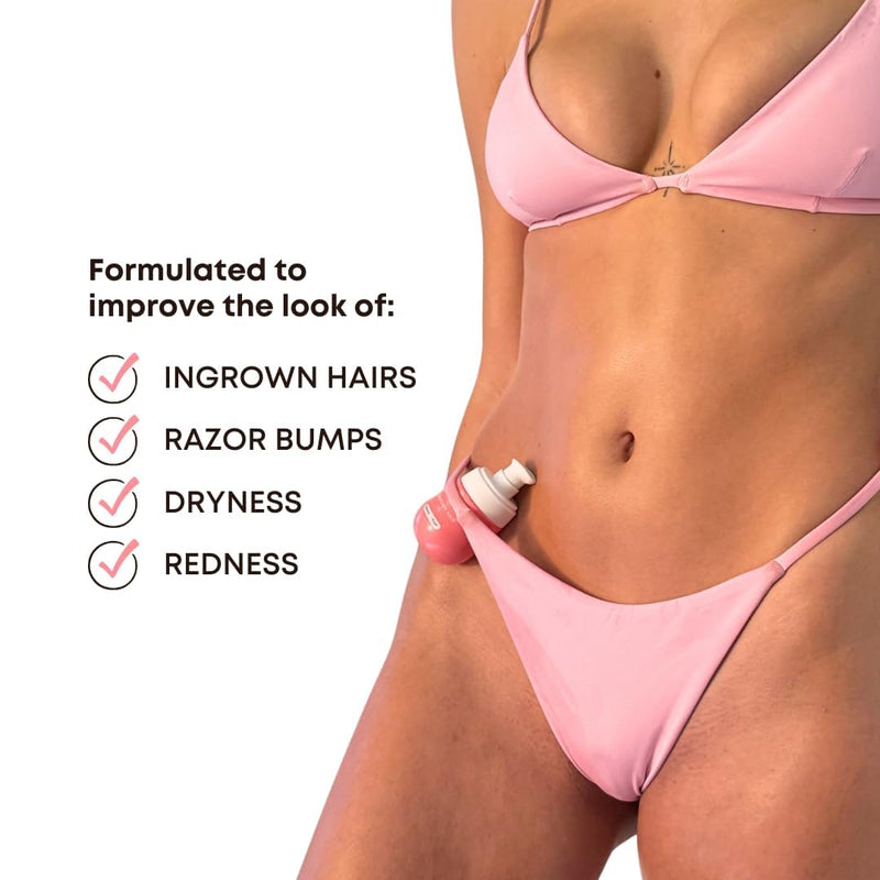 Bushbalm Ingrown Hair Oil - Helps Prevent and Repair Skin from Ingrown Hairs, Razor Burn & Underarm Bumps - Soothe Skin from Post Shave Itchiness, Irritation and Redness, 30 ml - Watermelon Sugar Oil - BeesActive Australia