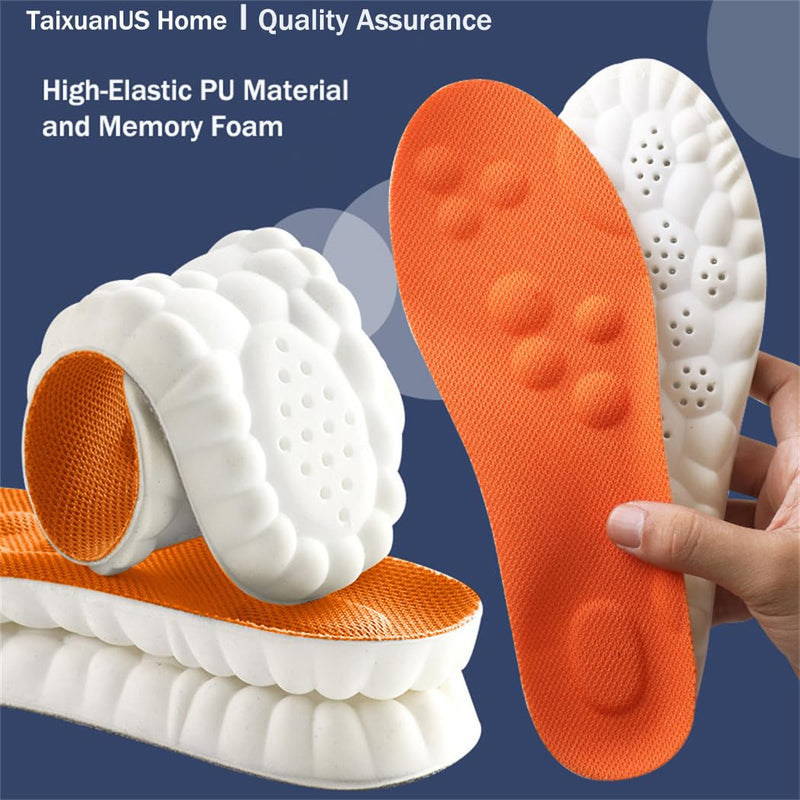 Roofo Cloud Like Soles for Men and Women Men's Comfortble Shoe Steppers Insoles Inserts Memory Foam Insoles with Arch Support (US-Men-6.5-10) US-Men-6.5-10