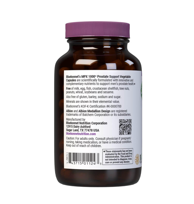 BlueBonnet Nutrition MPX 1000 Prostate Support, 60 Capsules | Non-GMO, Vegan