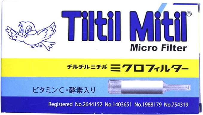 Chiltylmicyl Micro Filter Pipes, 10 Pieces, Vitamin C and Enzyme Filling, Shin Removal, Bulk Purchase 60 Pieces (60 Pieces) (60P) - BeesActive Australia