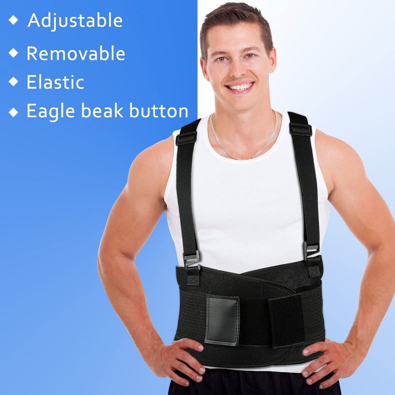 Back Brace Lumbar Back Support Belt for Women and Men - Lower Back Pain Relief - Heavy Lifting Support with Removable Adjustable Belt for Moving and Warehouse,M/L(30"-37") M/L(30"-37") - BeesActive Australia