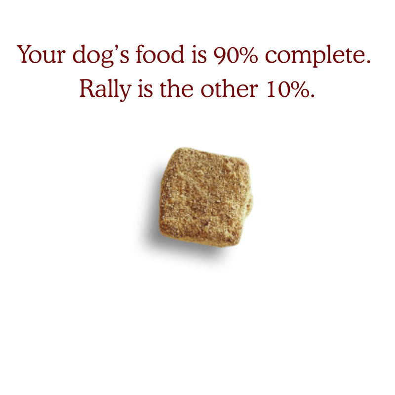 Rally Total Dog Health Supplement - Promotes Vitality for Senior Dogs - Chicken Flavored Soft Chews - Pet Dog Vitamins - Supports Joint Mobility, Healthy Gut, Overall Health - 30 Servings - Grrub Pet