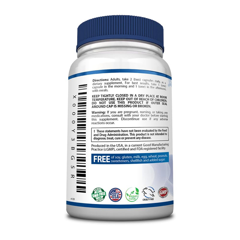 Brainol - Targeted Brain Support Supplement - B Vitamins, Magnesium, Amino Acids, St. John's Wort, Phosphatidylserine, Ginkgo Biloba - Vegan-Friendly - 60 Capsules - 1 Month Supply 60 Count (Pack of 1)