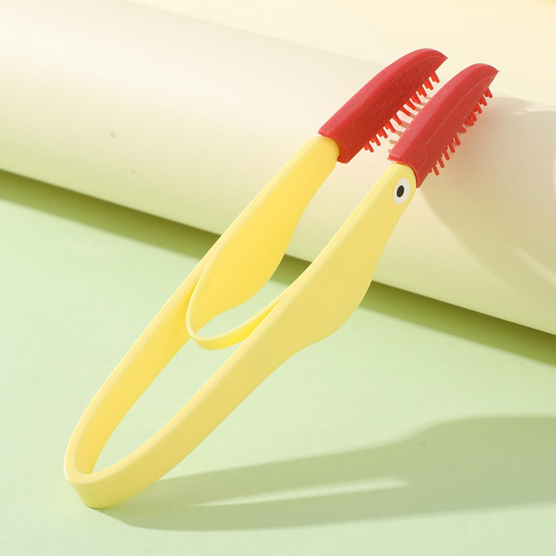 Effective Pet Eye Combs Tweezers Brush For Tear Residues Easily Removal Eye Stain Brush For Booger, orange