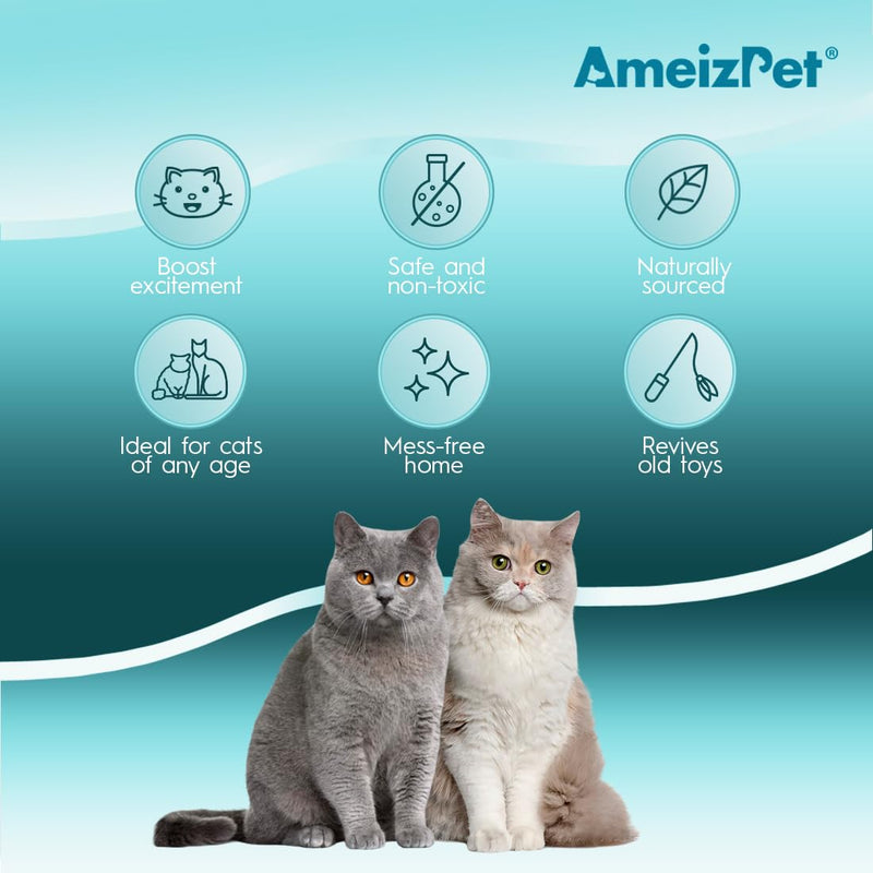 AmeizPet Catnip Spray for Cats, Cat Scratch Spray Mist, Transparent Behavior Spray for Cats and Kittens, 50ml (1.69 Oz) Catnip Spray 50ml - BeesActive Australia