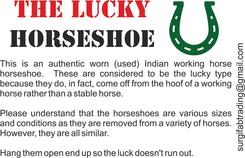 Wonder Care Horseshoe Authentic Used Horseshoe Good Luck Charm Rustic Auspicious Lucky Gift Cast Iron Real Horseshoe for Wall Decorations Prosperity and Fortune Iron (Rustic) - BeesActive Australia