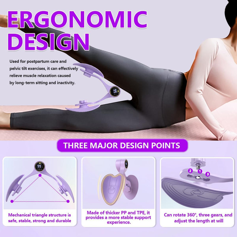 Thigh Master,Kegel Exerciser,Pelvic Floor Muscle,Pelvic Floor Exercise Devices,Thigh Master Thigh Exerciser for Women,Hip Trainer Kegel Exerciser,Pelvic Floor Trainer for Postpartum Rehabilitation - BeesActive Australia